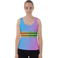 Vaporwave Hack The Planet 4 Velvet Tank Top by WetdryvacsLair