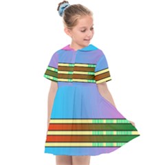 Vaporwave Hack The Planet 4 Kids  Sailor Dress by WetdryvacsLair