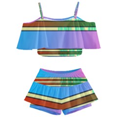 Vaporwave Hack The Planet 4 Kids  Off Shoulder Skirt Bikini by WetdryvacsLair