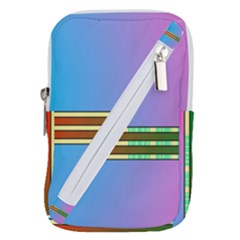 Vaporwave Hack The Planet 4 Belt Pouch Bag (small) by WetdryvacsLair