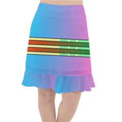 Vaporwave Hack The Planet 4 Fishtail Chiffon Skirt by WetdryvacsLair