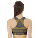 Fallout Shelter In Basement Radiation Sign Sports Bra with Border View2