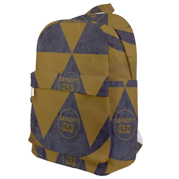 Fallout Shelter In Basement Radiation Sign Classic Backpack