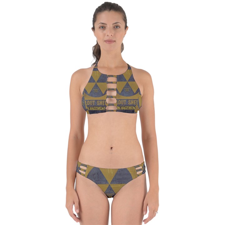 Fallout Shelter In Basement Radiation Sign Perfectly Cut Out Bikini Set