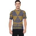 Fallout Shelter In Basement Radiation Sign Men s Short Sleeve Rash Guard View1