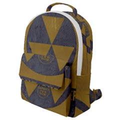 Fallout Shelter In Basement Radiation Sign Flap Pocket Backpack (small) by WetdryvacsLair