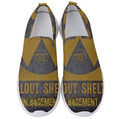 Fallout Shelter In Basement Radiation Sign Men s Slip On Sneakers by WetdryvacsLair