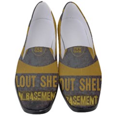 Fallout Shelter In Basement Radiation Sign Women s Classic Loafer Heels by WetdryvacsLair