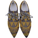 Fallout Shelter In Basement Radiation Sign Pointed Oxford Shoes View1