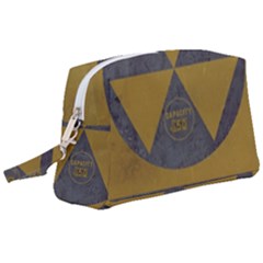 Fallout Shelter In Basement Radiation Sign Wristlet Pouch Bag (large) by WetdryvacsLair