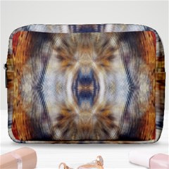 Retro Hippie Vibe Trippy Psychedelic Make Up Pouch (large) by CrypticFragmentsDesign