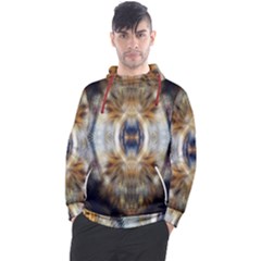 Retro Hippie Vibe Trippy Psychedelic Men s Pullover Hoodie by CrypticFragmentsDesign