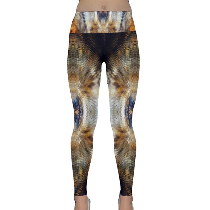 Retro Hippie Vibe Trippy Psychedelic Lightweight Velour Classic Yoga Leggings