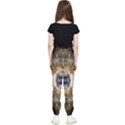 Retro Hippie Vibe Trippy Psychedelic Kids  Elastic Waist Pants View2