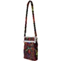 Boho Hippie Trippy Floral Pattern Multi Function Travel Bag View2