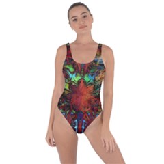 Boho Hippie Trippy Floral Pattern Bring Sexy Back Swimsuit by CrypticFragmentsDesign