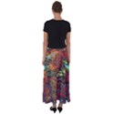 Boho Hippie Trippy Floral Pattern Flared Maxi Skirt View2