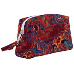 Phoenix In The Rain Abstract Pattern Wristlet Pouch Bag (large) by CrypticFragmentsDesign