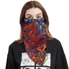 Phoenix In The Rain Abstract Pattern Face Covering Bandana (triangle) by CrypticFragmentsDesign