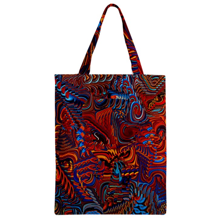 Phoenix Rising Colorful Abstract Art Zipper Classic Tote Bag