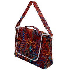 Phoenix Rising Colorful Abstract Art Box Up Messenger Bag by CrypticFragmentsDesign