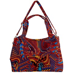 Phoenix Rising Colorful Abstract Art Double Compartment Shoulder Bag