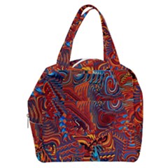 Phoenix Rising Colorful Abstract Art Boxy Hand Bag by CrypticFragmentsDesign