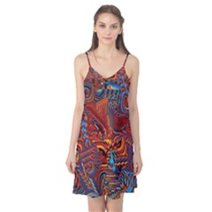 Phoenix Rising Colorful Abstract Art Camis Nightgown by CrypticFragmentsDesign