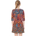 Phoenix Rising Colorful Abstract Art Pocket Dress View2