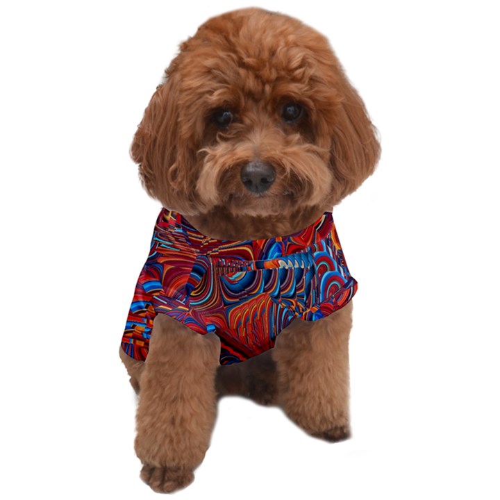 Phoenix Rising Colorful Abstract Art Dog T-Shirt