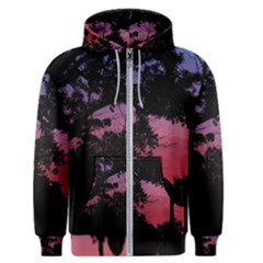 Sunset Landscape High Contrast Photo Men s Zipper Hoodie