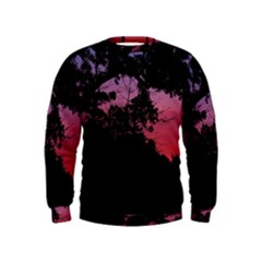 Sunset Landscape High Contrast Photo Kids  Sweatshirt