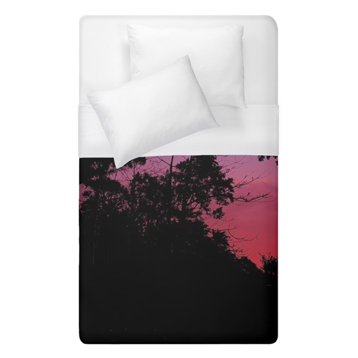 Sunset Landscape High Contrast Photo Duvet Cover (Single Size)