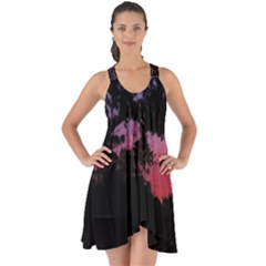 Sunset Landscape High Contrast Photo Show Some Back Chiffon Dress