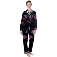 Sunset Landscape High Contrast Photo Satin Long Sleeve Pajamas Set by dflcprintsclothing