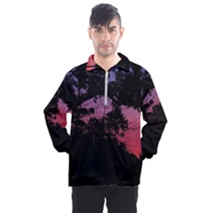 Sunset Landscape High Contrast Photo Men s Half Zip Pullover