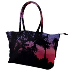 Sunset Landscape High Contrast Photo Canvas Shoulder Bag by dflcprintsclothing