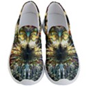 Multicolor Floral Art Copper Patina  Men s Lightweight Slip Ons View1