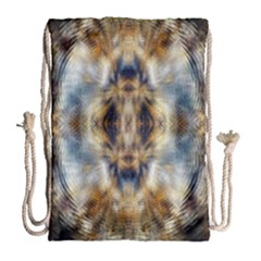 Retro Hippie Vibe Psychedelic Silver Drawstring Bag (large)