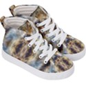 Retro Hippie Vibe Psychedelic Silver Kids  Hi-Top Skate Sneakers View3