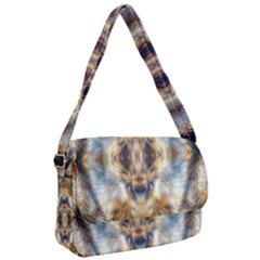 Retro Hippie Vibe Psychedelic Silver Courier Bag