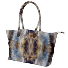 Retro Hippie Vibe Psychedelic Silver Canvas Shoulder Bag by CrypticFragmentsDesign