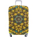 Mandala Faux Artificial Leather Among Spring Flowers Luggage Cover (Large) View1