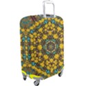 Mandala Faux Artificial Leather Among Spring Flowers Luggage Cover (Large) View2