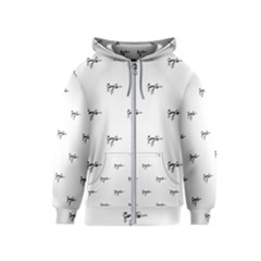 Tribal Style Symbol Drawing Print Pattern Kids  Zipper Hoodie