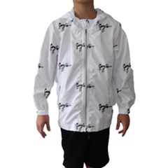 Tribal Style Symbol Drawing Print Pattern Kids  Hooded Windbreaker by dflcprintsclothing