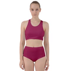 Amaranth Purple Racer Back Bikini Set by FashionLane