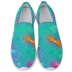 Non Seamless Pattern Blues Bright Men s Slip On Sneakers by Dutashop