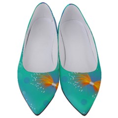 Non Seamless Pattern Blues Bright Women s Low Heels