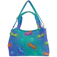 Non Seamless Pattern Blues Bright Double Compartment Shoulder Bag